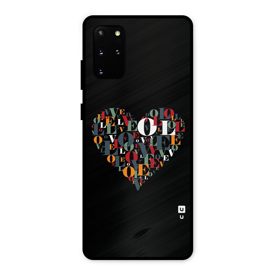 Love Abstract Heart Art Metal Back Case for Galaxy S20 Plus