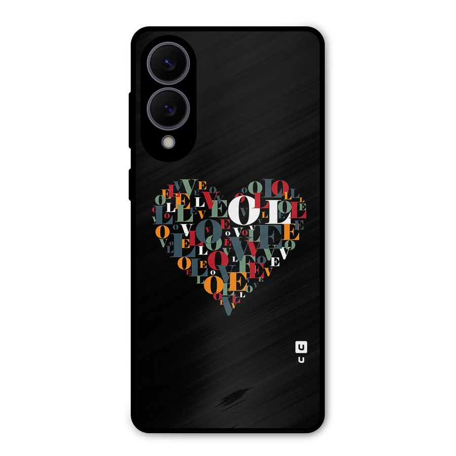 Love Abstract Heart Art Metal Back Case for Galaxy S25 Edge