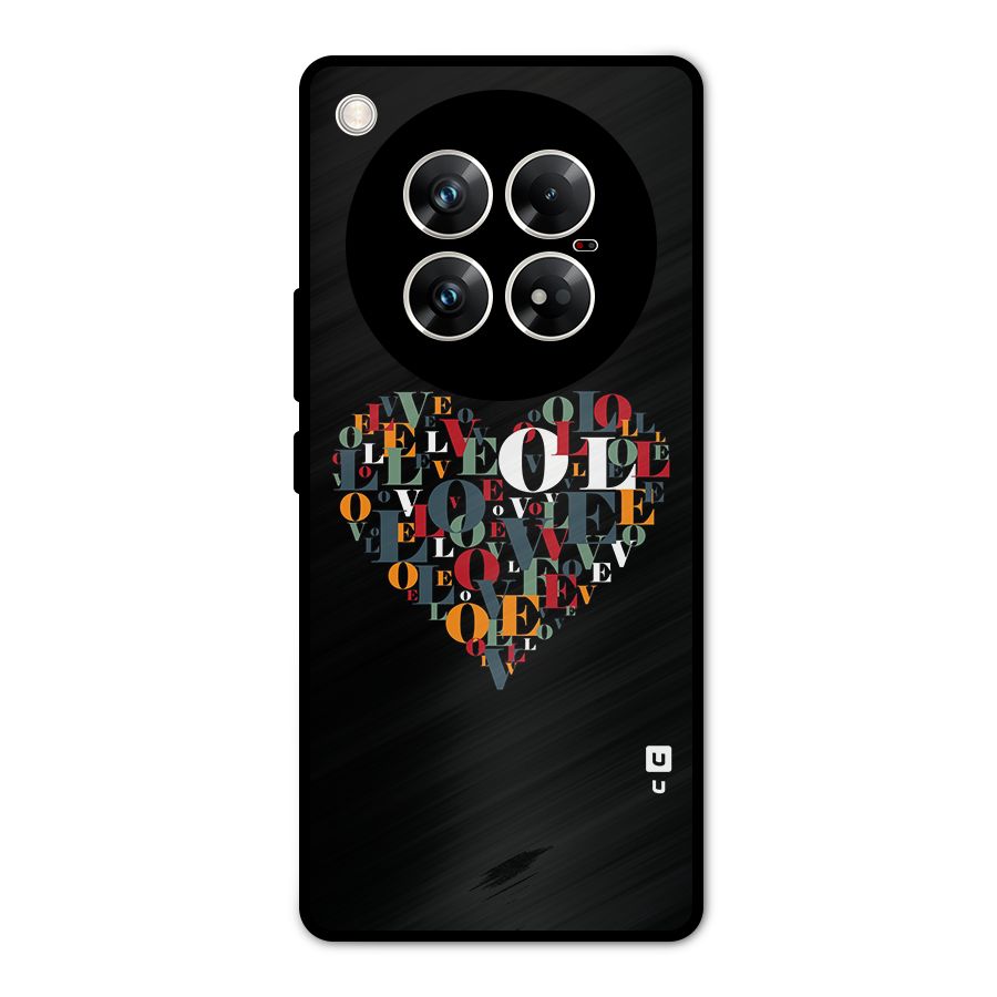 Love Abstract Heart Art Metal Back Case for Infinix Zero 40 5G