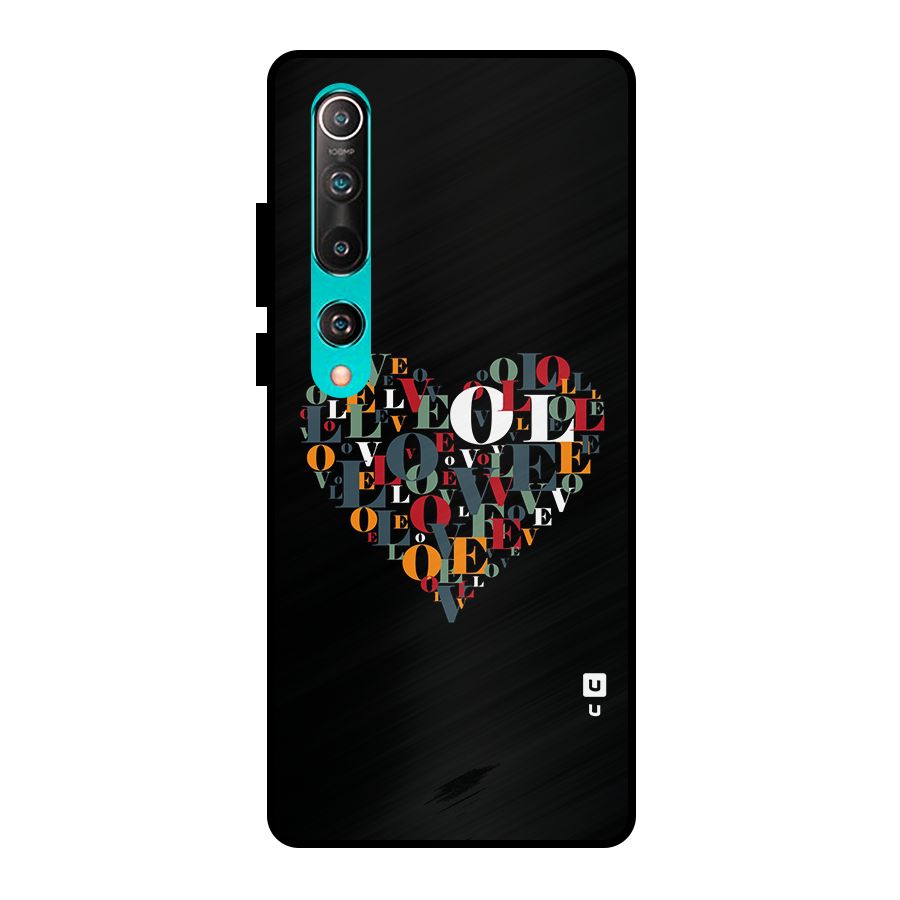 Love Abstract Heart Art Metal Back Case for Mi 10
