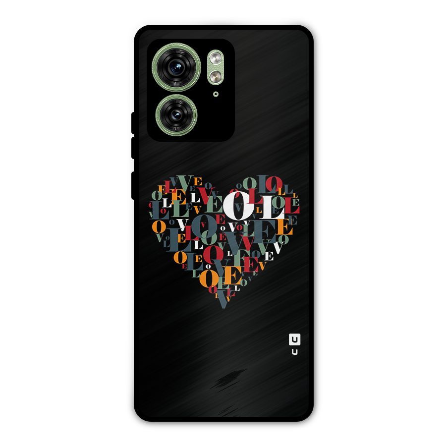 Love Abstract Heart Art Metal Back Case for Motorola Edge 40 5G