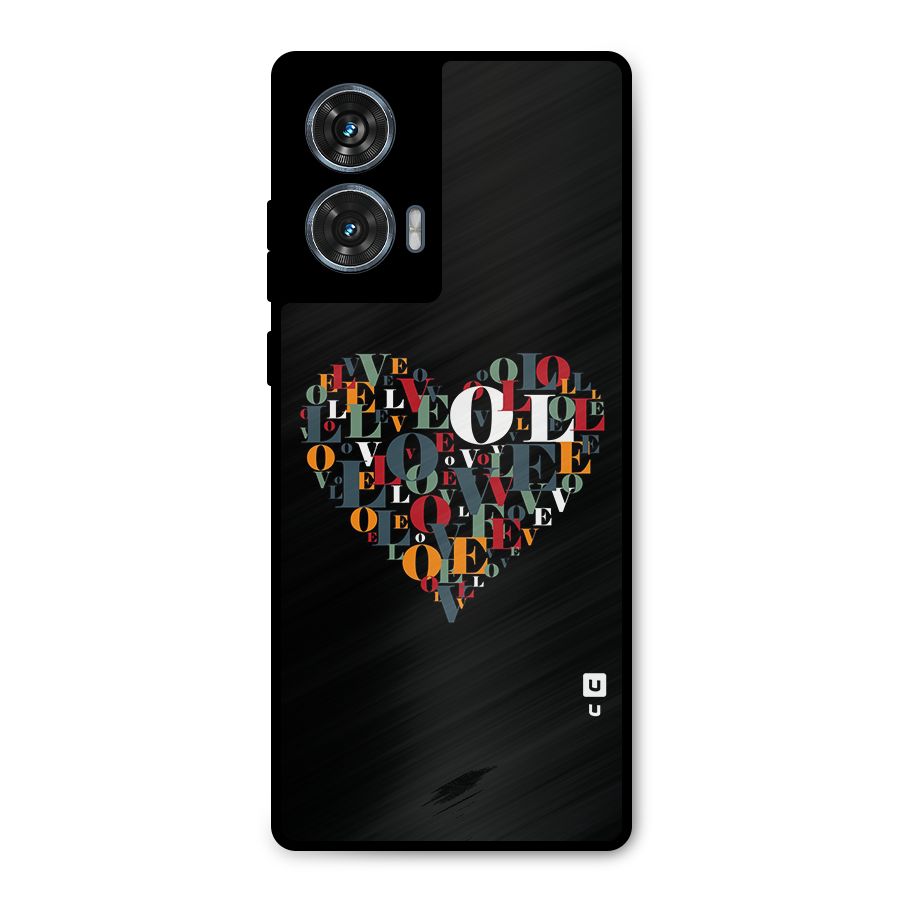 Love Abstract Heart Art Metal Back Case for Motorola Edge 50 Fusion