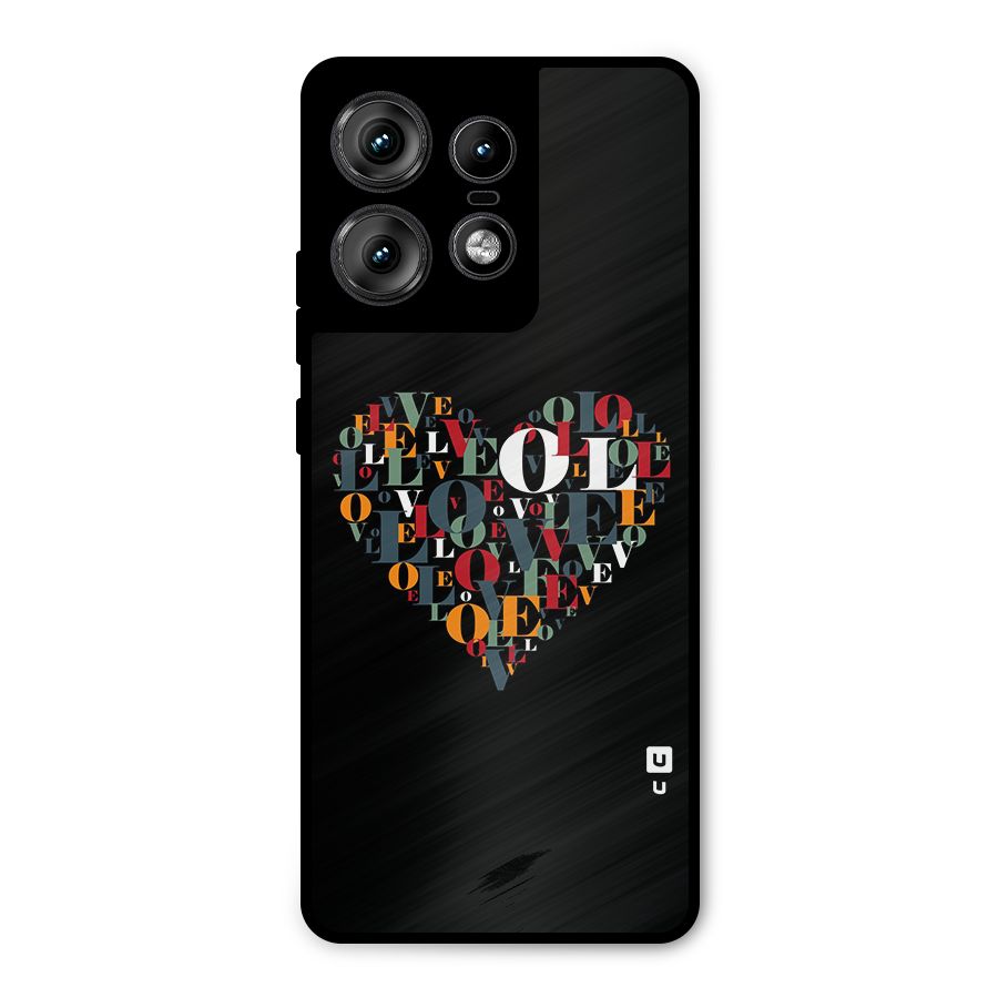Love Abstract Heart Art Metal Back Case for Motorola Edge 50 Pro