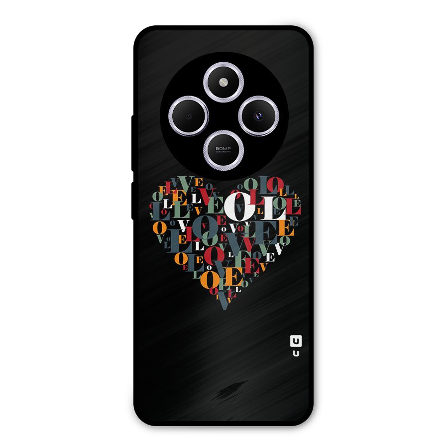 Love Abstract Heart Art Metal Back Case for Poco M7