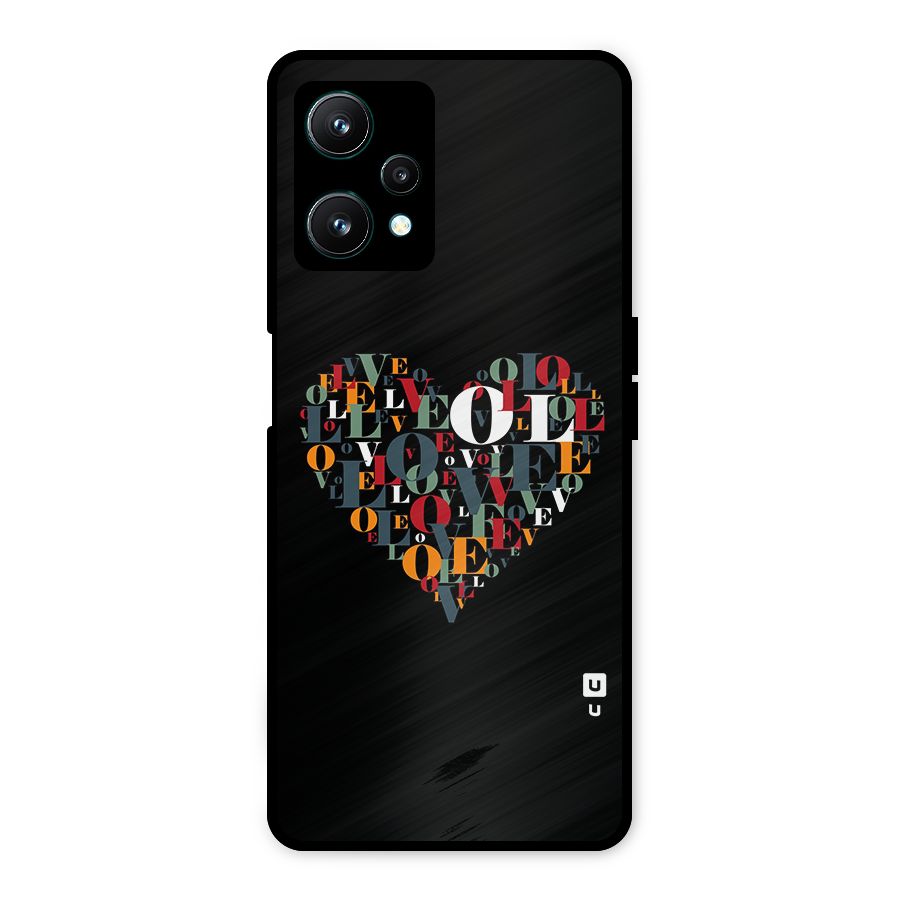 Love Abstract Heart Art Metal Back Case for Realme 9 Pro 5G