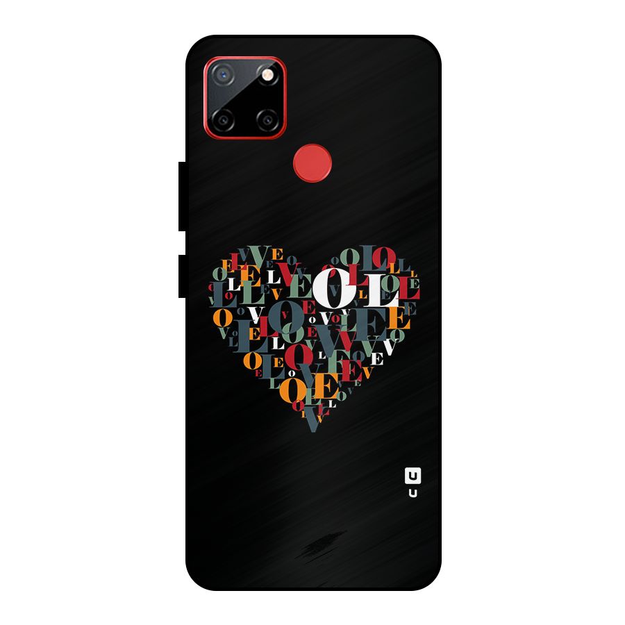 Love Abstract Heart Art Metal Back Case for Realme C12