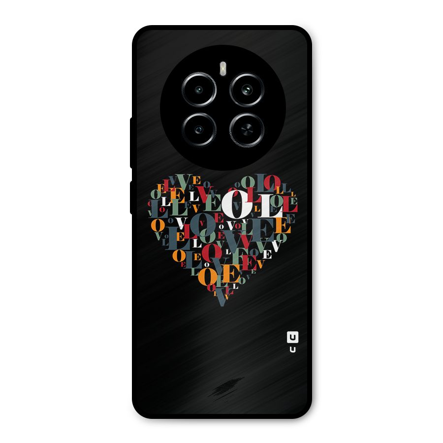 Love Abstract Heart Art Metal Back Case for Realme P1
