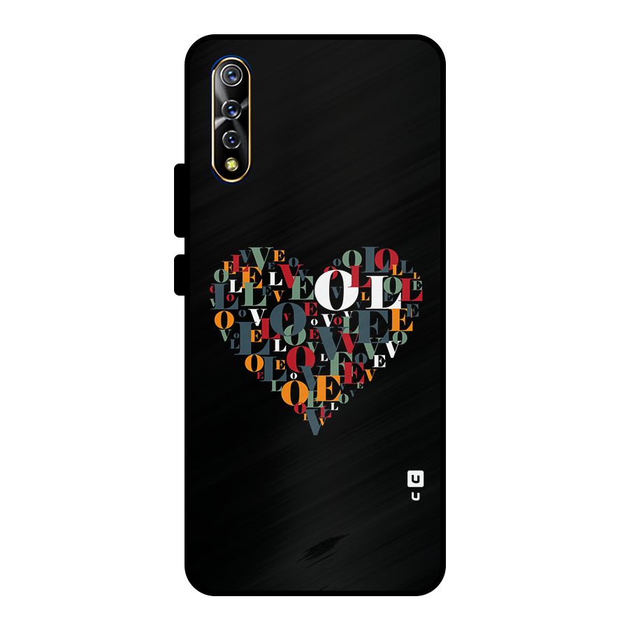 Love Abstract Heart Art Metal Back Case for Vivo S1