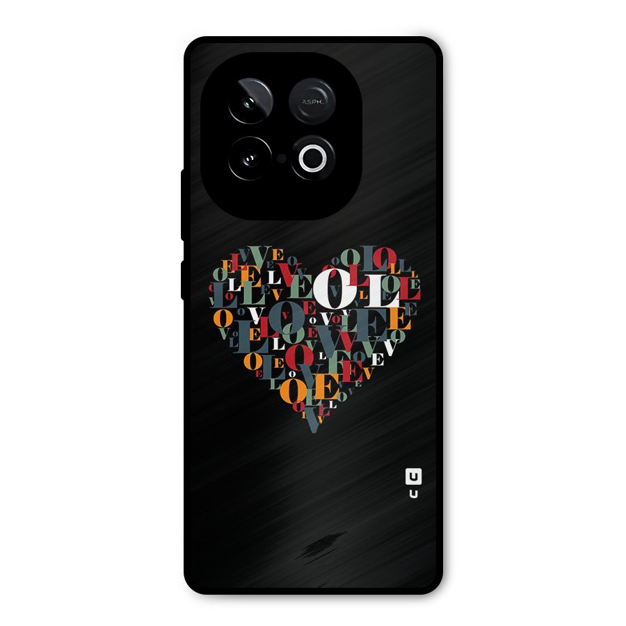 Love Abstract Heart Art Metal Back Case for iQOO Neo 10