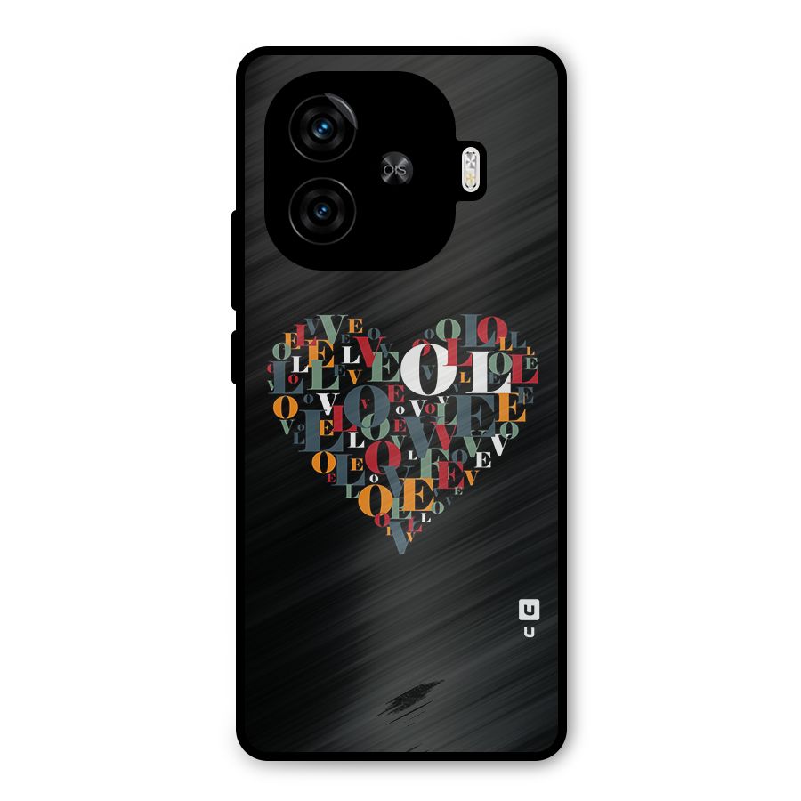 Love Abstract Heart Art Metal Back Case for iQOO Neo 10R