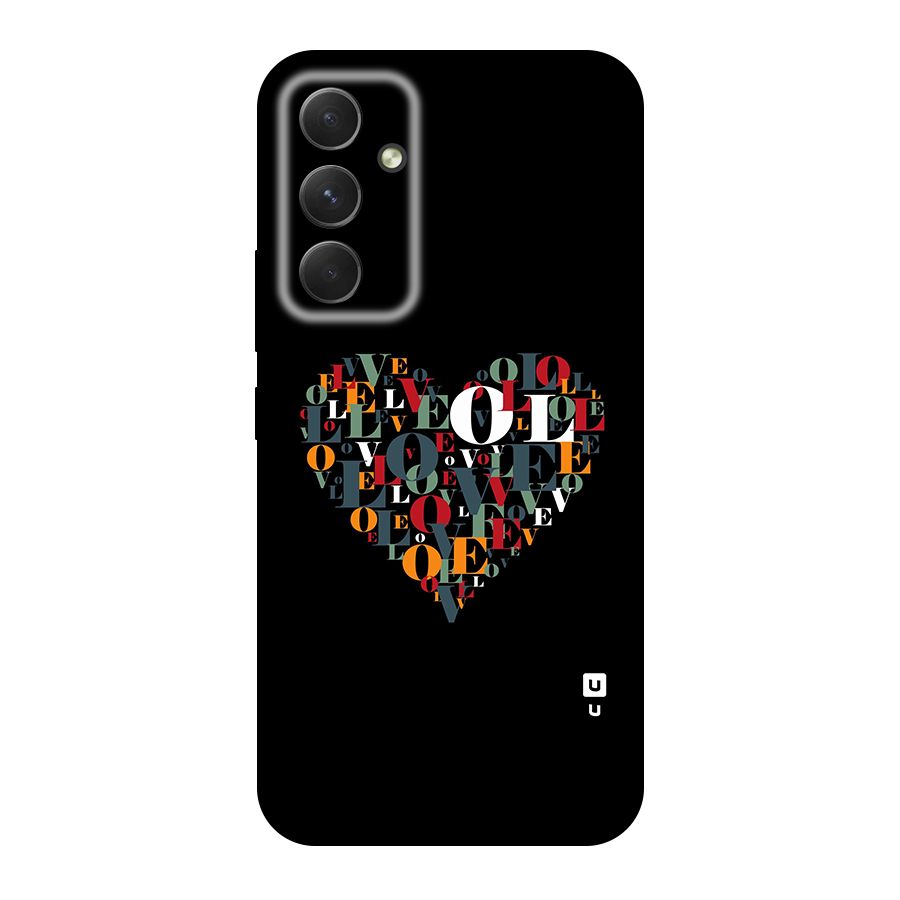 Love Abstract Heart Art Original Polycarbonate Back Case for Galaxy A54