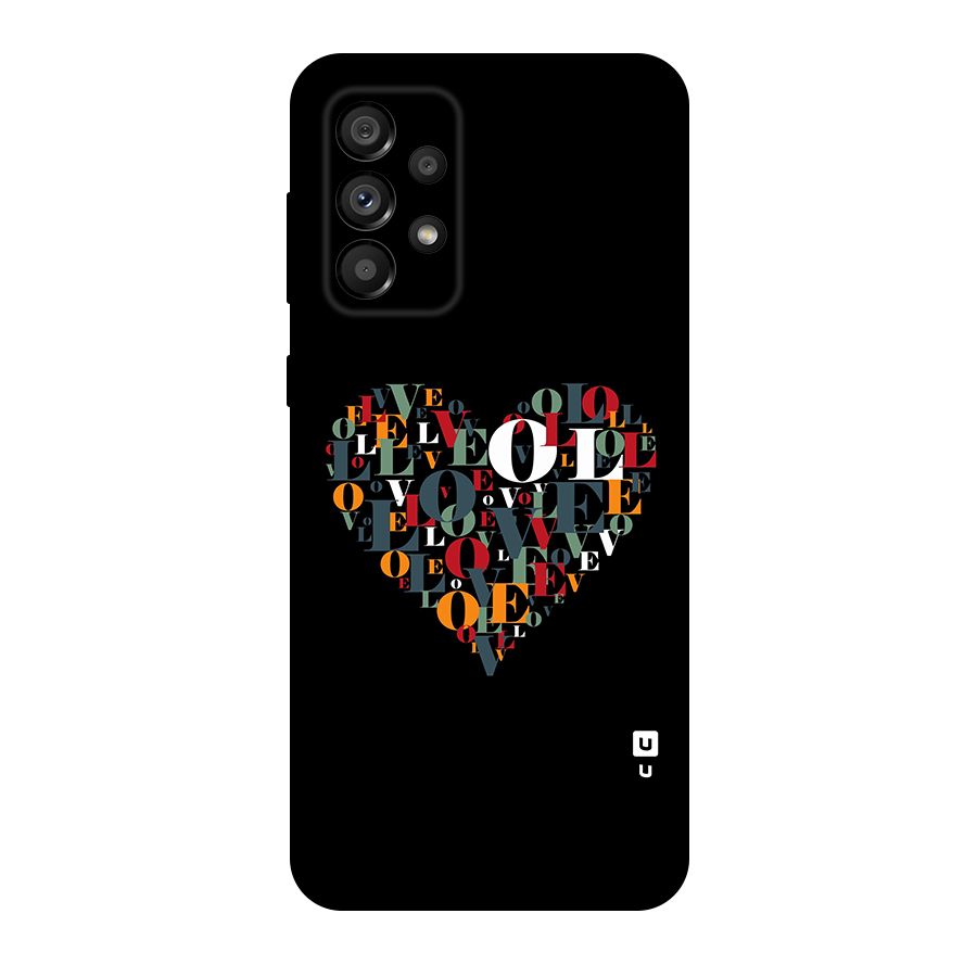 Love Abstract Heart Art Original Polycarbonate Back Case for Galaxy A73 5G
