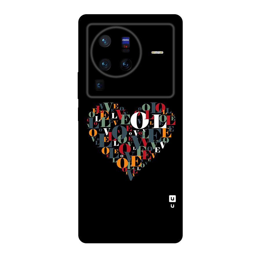 Love Abstract Heart Art Original Polycarbonate Back Case for Vivo X80