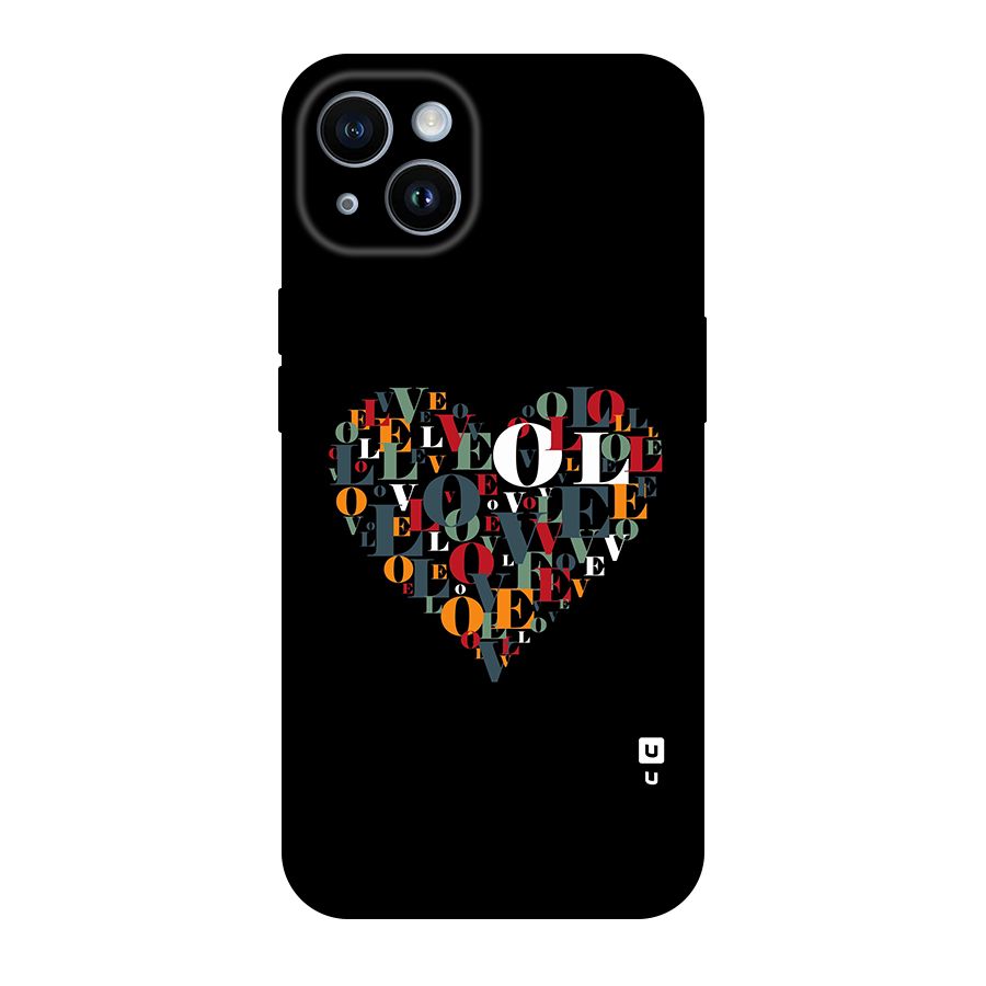 Love Abstract Heart Art Original Polycarbonate Back Case for iPhone 14