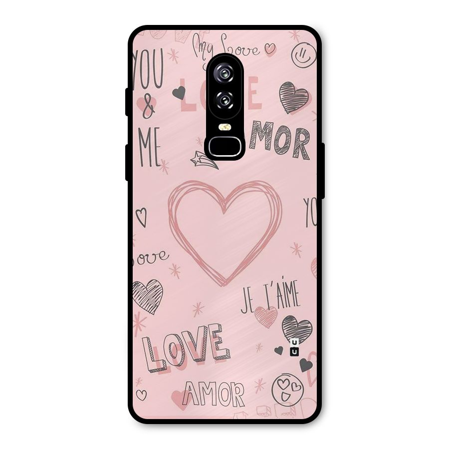 Love Amor Metal Back Case for OnePlus 6