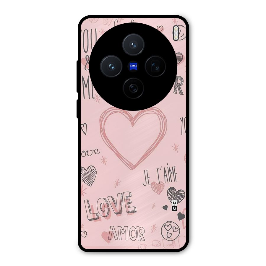 Love Amor Metal Back Case for Vivo X200