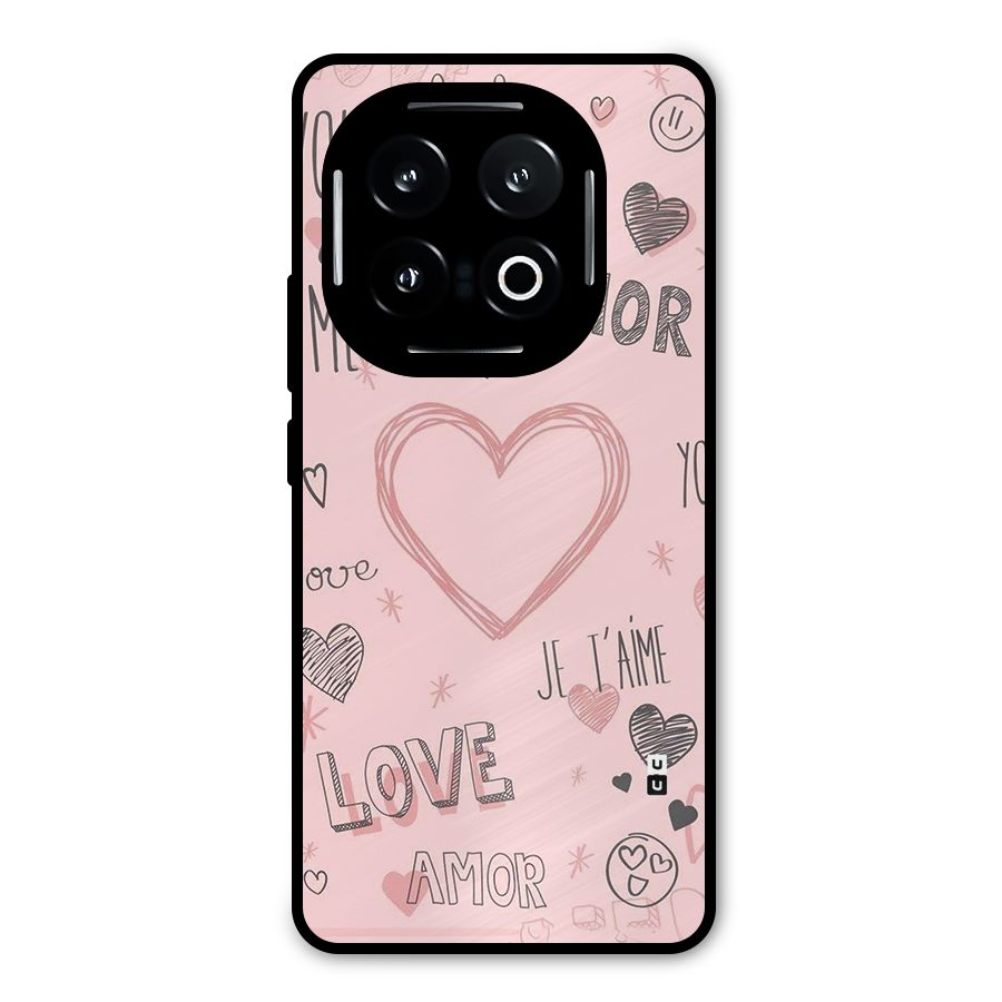 Love Amor Metal Back Case for iQOO 13