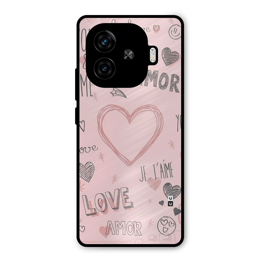 Love Amor Metal Back Case for iQOO Neo 10R