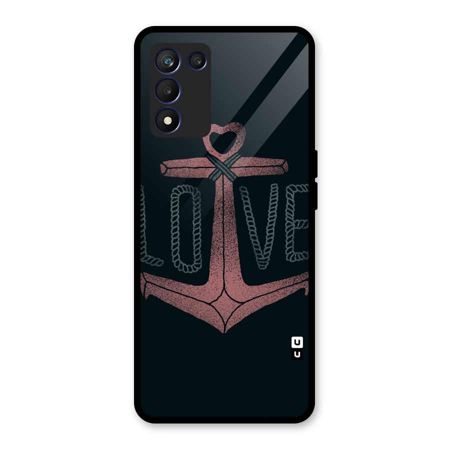 Love Anchor Form Glass Back Case for Realme 9 5G Speed