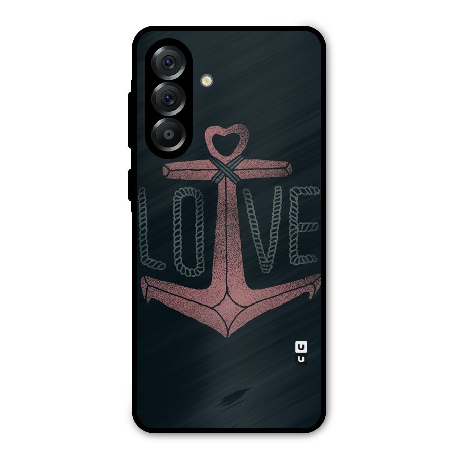 Love Anchor Form Metal Back Case for Galaxy A56