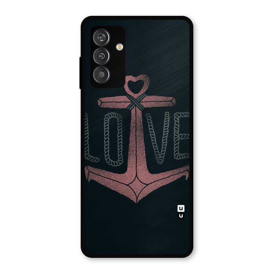 Love Anchor Form Metal Back Case for Galaxy F13