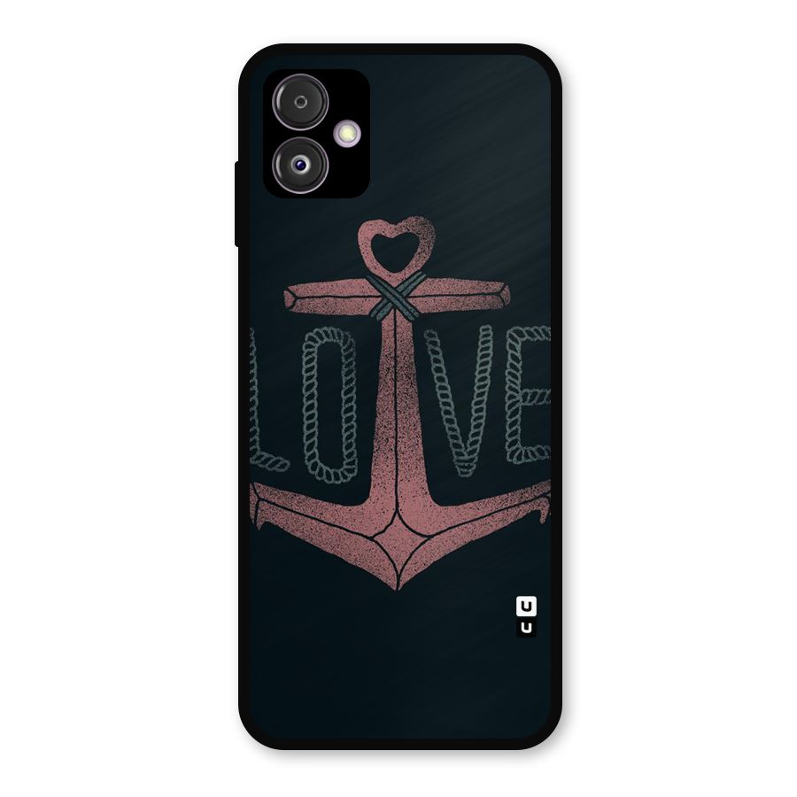 Love Anchor Form Metal Back Case for Galaxy F14