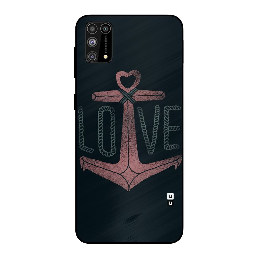 Love Anchor Form Metal Back Case for Galaxy F41