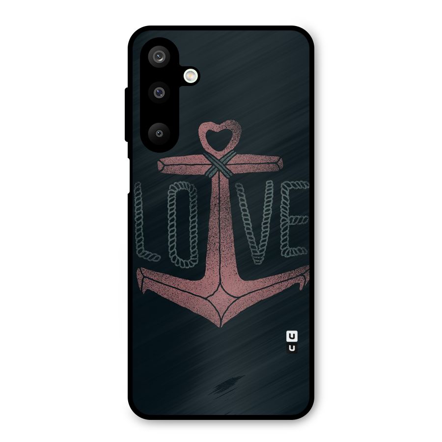 Love Anchor Form Metal Back Case for Galaxy M16