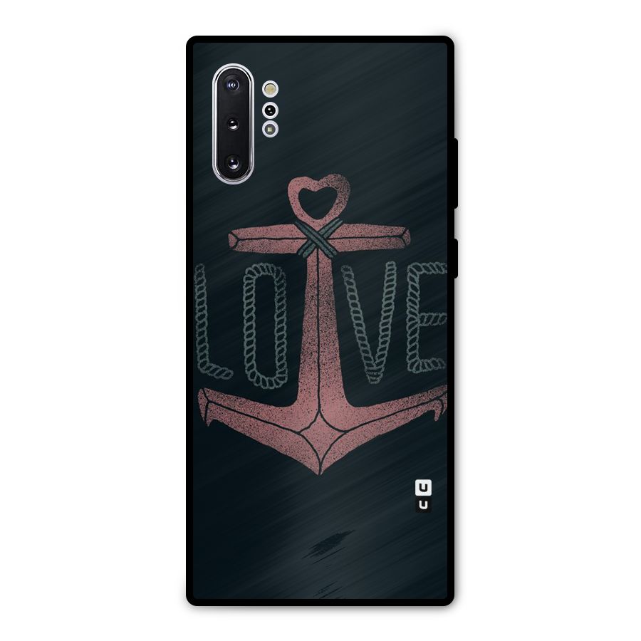 Love Anchor Form Metal Back Case for Galaxy Note 10 Plus
