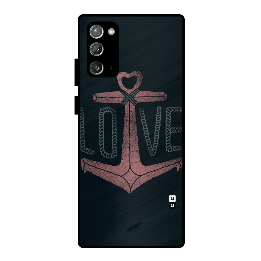 Love Anchor Form Metal Back Case for Galaxy Note 20