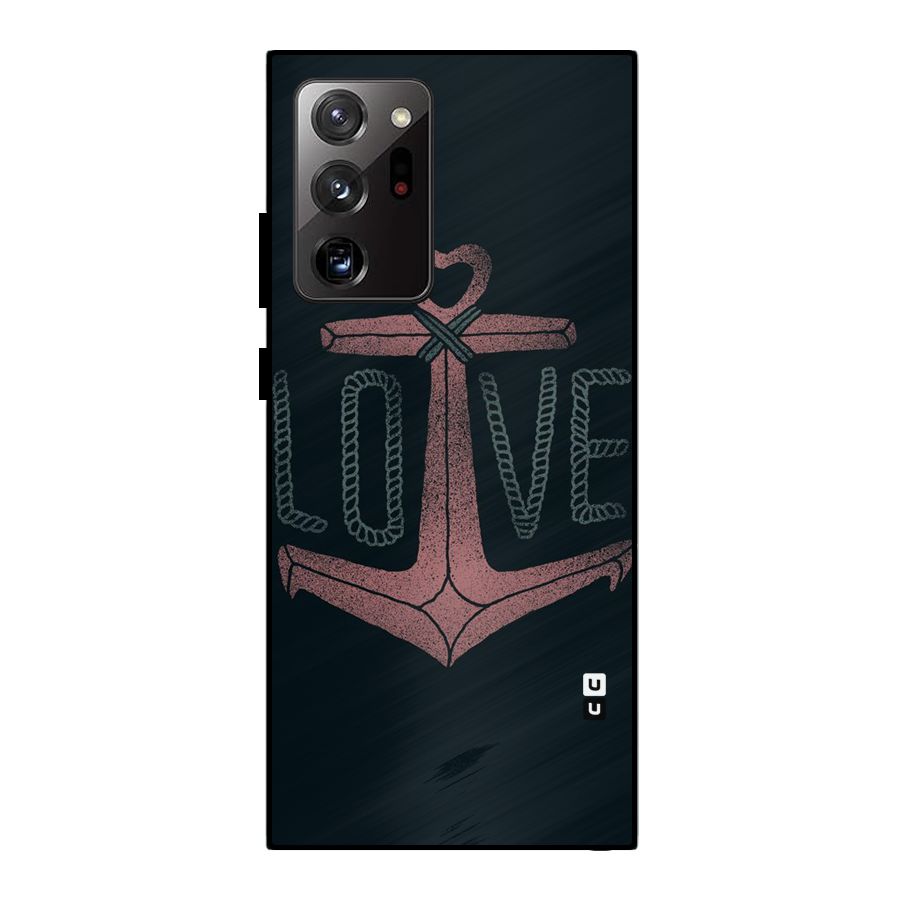 Love Anchor Form Metal Back Case for Galaxy Note 20 Ultra