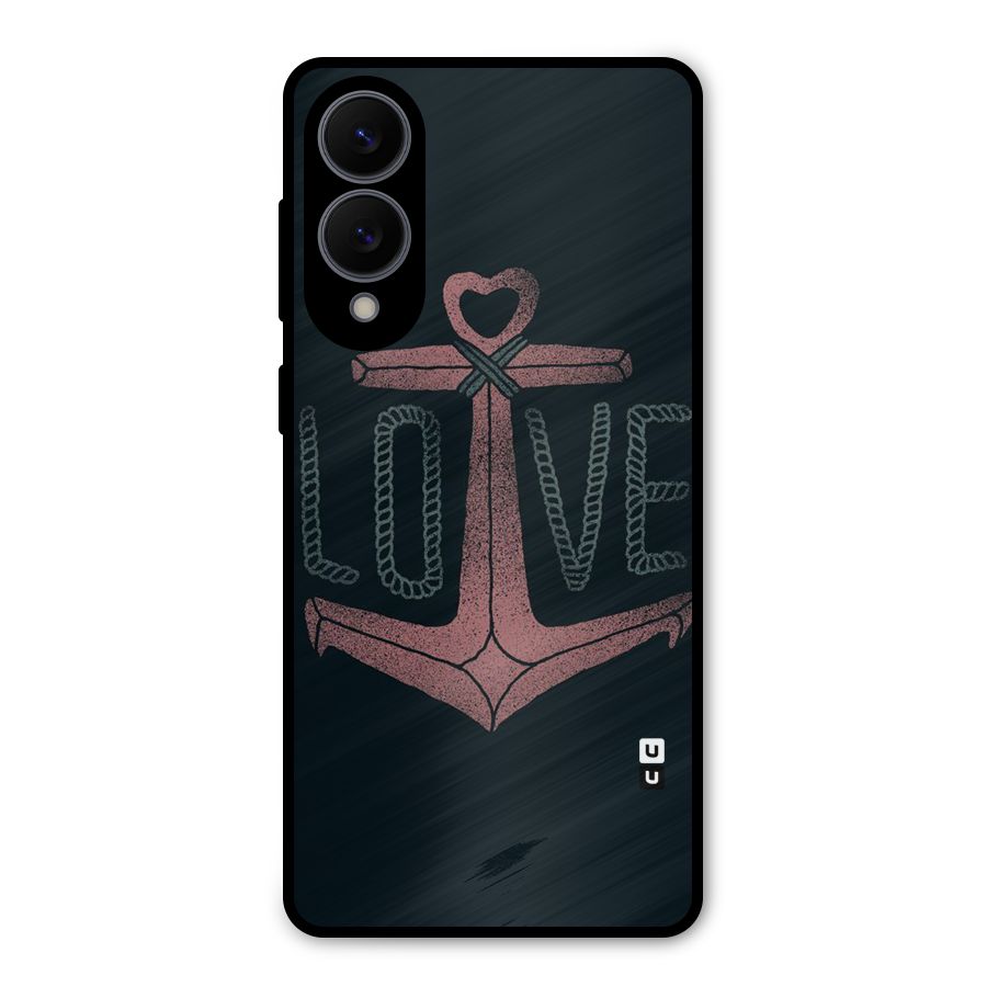 Love Anchor Form Metal Back Case for Galaxy S25 Edge