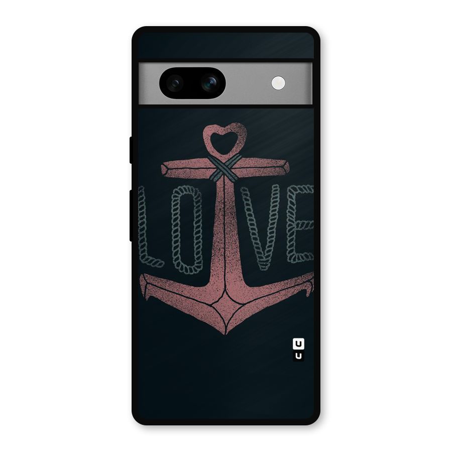Love Anchor Form Metal Back Case for Google Pixel 7a