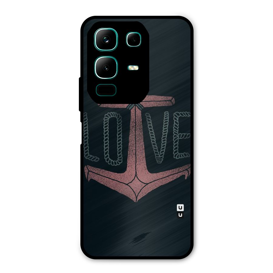 Love Anchor Form Metal Back Case for Infinix Note 50x