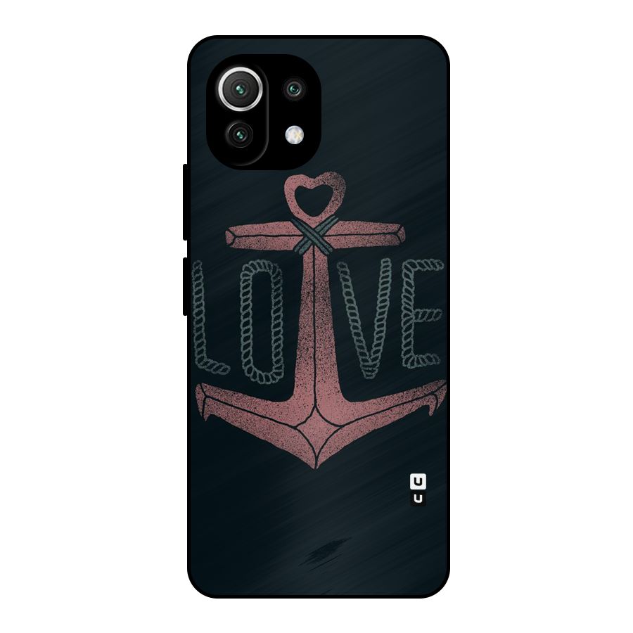 Love Anchor Form Metal Back Case for Mi 11 Lite
