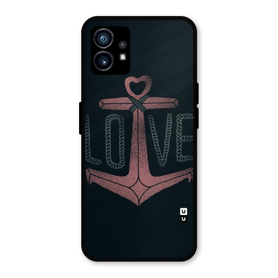 Love Anchor Form Metal Back Case for Nothing Phone 1