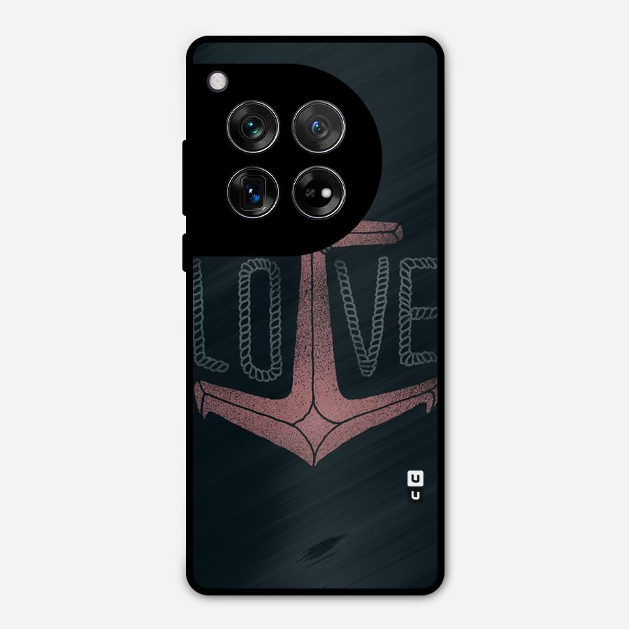 Love Anchor Form Metal Back Case for OnePlus 12