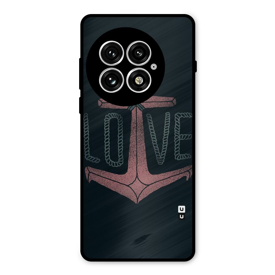 Love Anchor Form Metal Back Case for OnePlus 13
