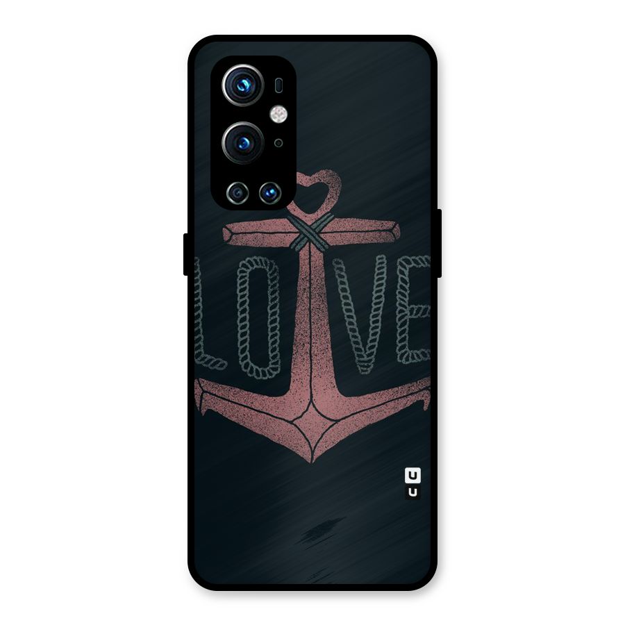 Love Anchor Form Metal Back Case for OnePlus 9 Pro