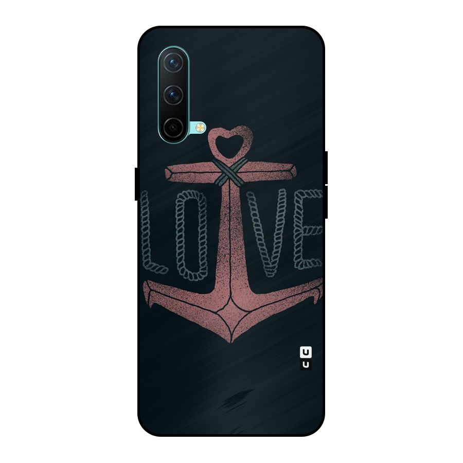 Love Anchor Form Metal Back Case for OnePlus Nord CE 5G