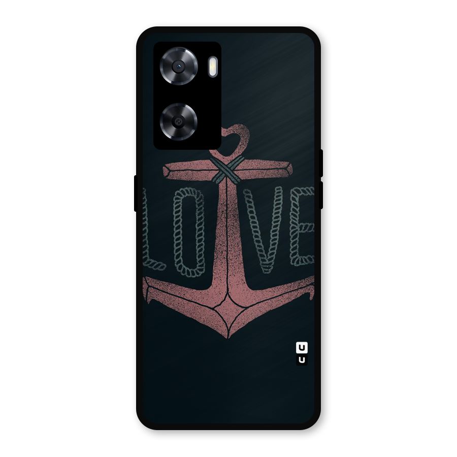 Love Anchor Form Metal Back Case for OnePlus Nord N20 SE