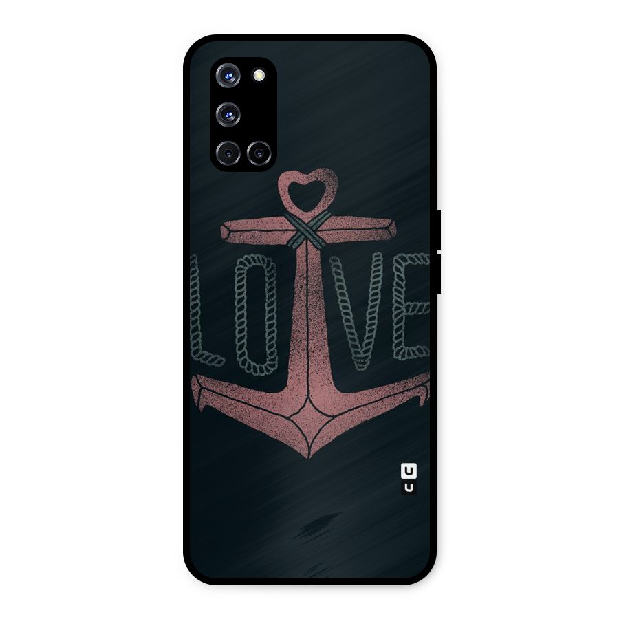 Love Anchor Form Metal Back Case for Oppo A52