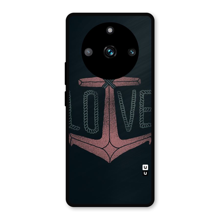 Love Anchor Form Metal Back Case for Realme 11 Pro Plus