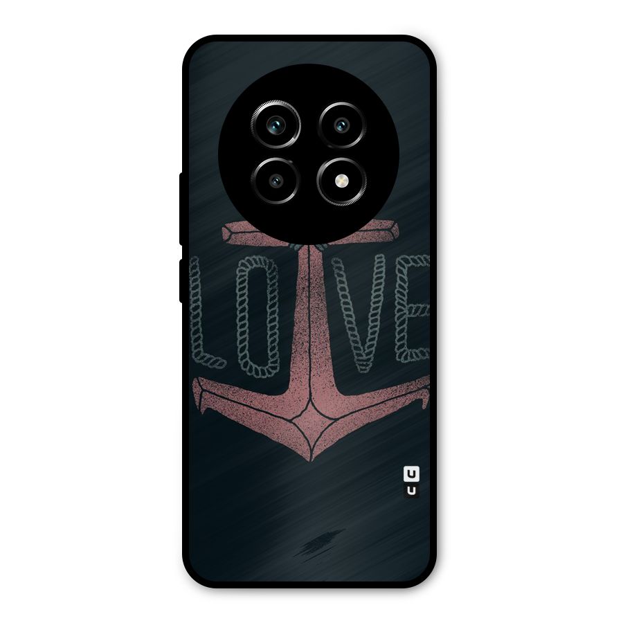 Love Anchor Form Metal Back Case for Realme 13 Pro