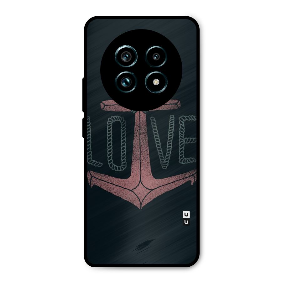 Love Anchor Form Metal Back Case for Realme 13 Pro Plus
