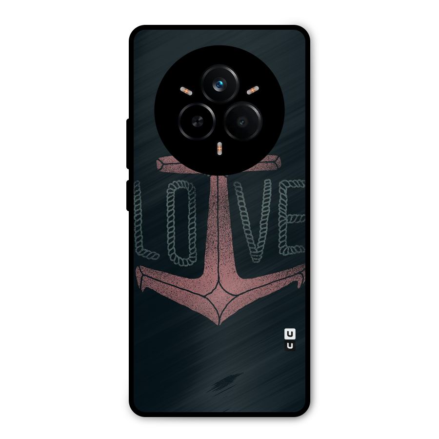 Love Anchor Form Metal Back Case for Realme 14 Pro