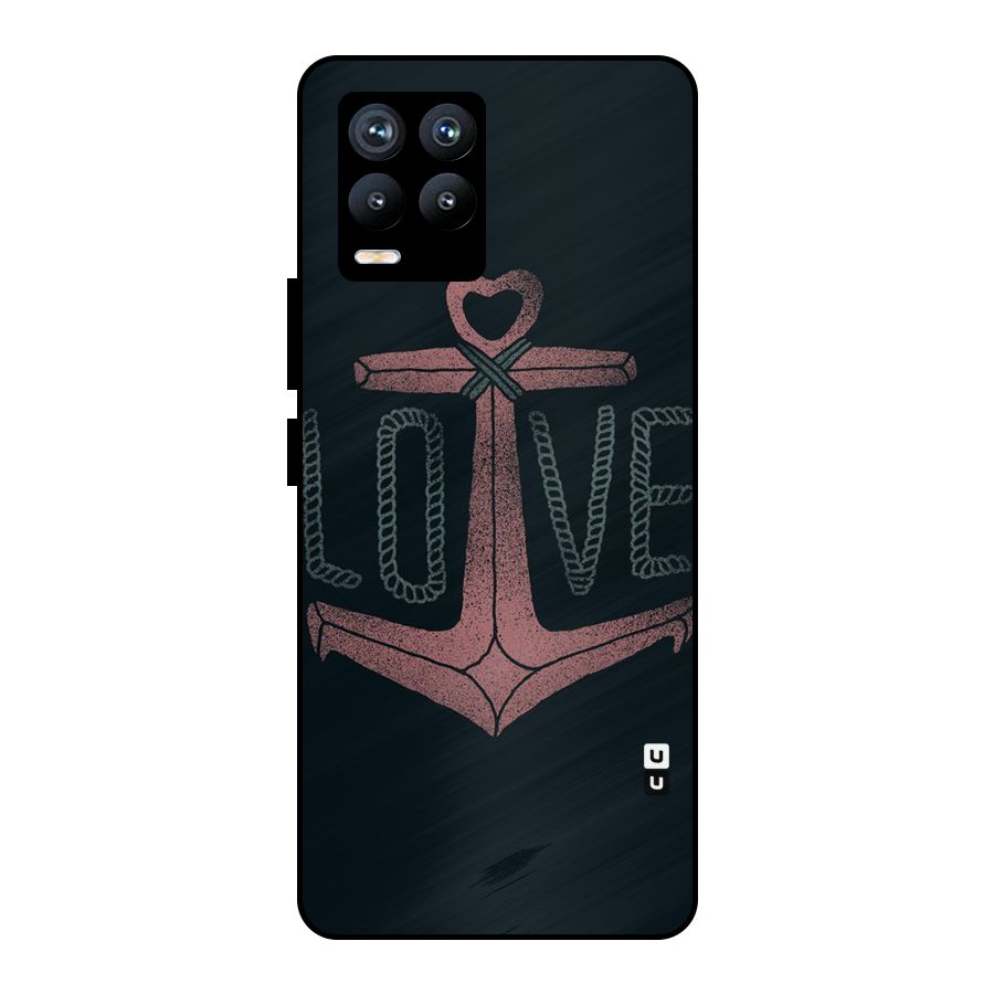 Love Anchor Form Metal Back Case for Realme 8 Pro
