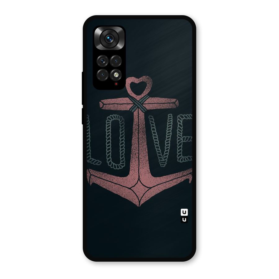 Love Anchor Form Metal Back Case for Redmi Note 11s