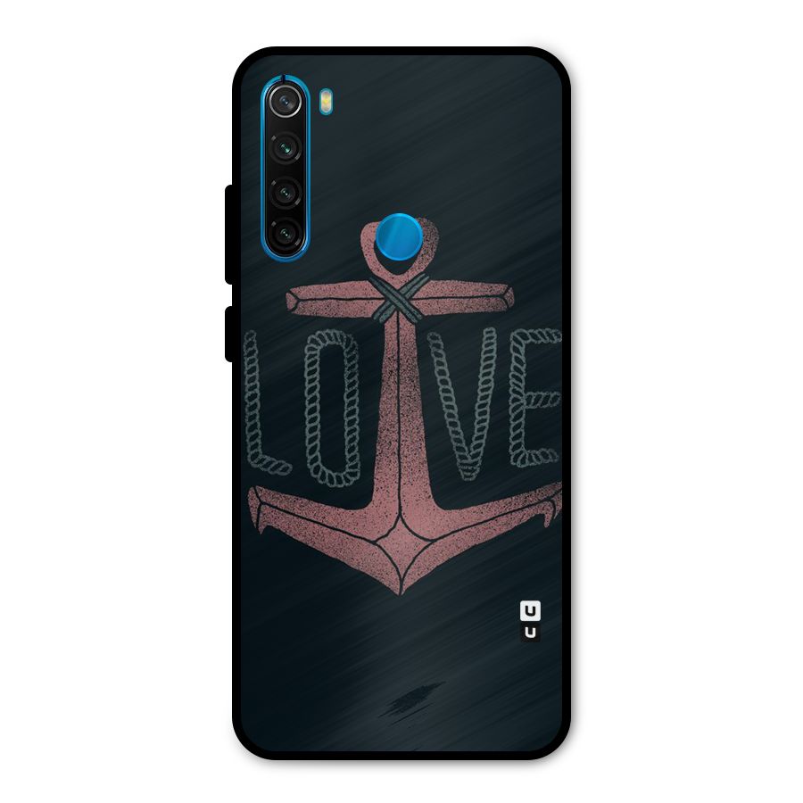 Love Anchor Form Metal Back Case for Redmi Note 8
