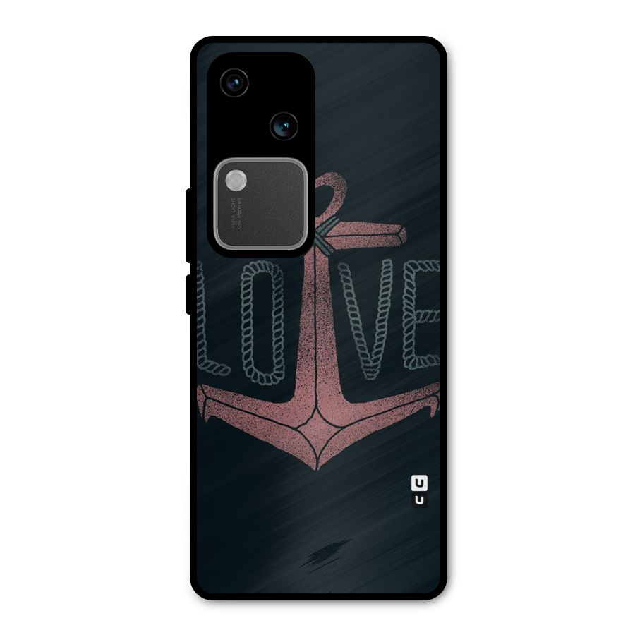 Love Anchor Form Metal Back Case for Vivo V30